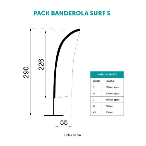 Pack completo Banderola Surf