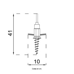 Base tornillo rosca