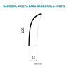 Bandera suelta doble cara Banderola Surf